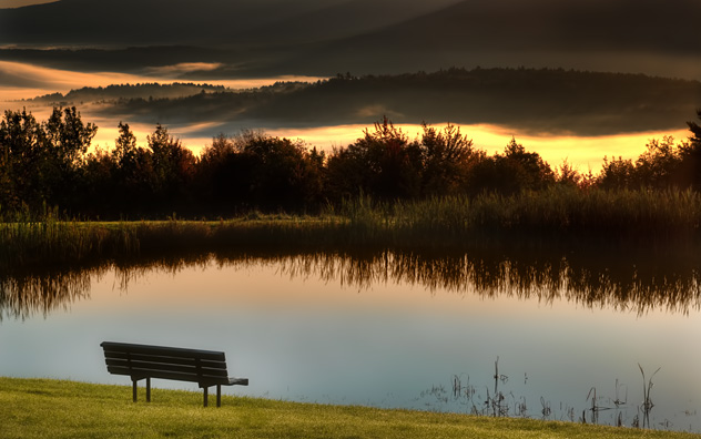 jeff strobel: morning at stowe (stowe, vt)