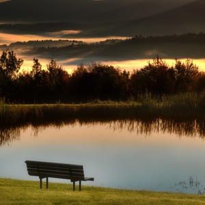 jeff strobel: morning at stowe (stowe, vt)